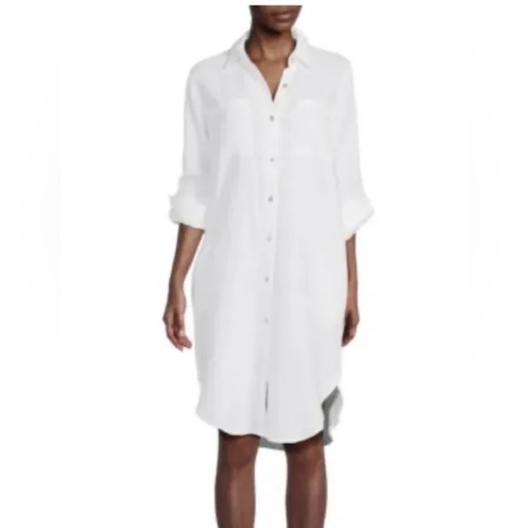 Magaschoni Dresses Magaschoni Organic Cotton Gauze Buttondown Shirt